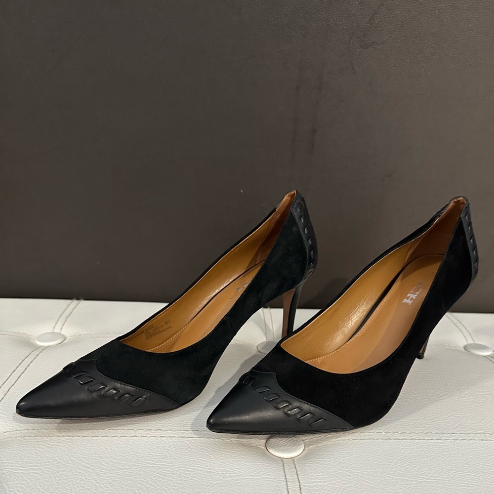 Coach Leather/Suede Heels